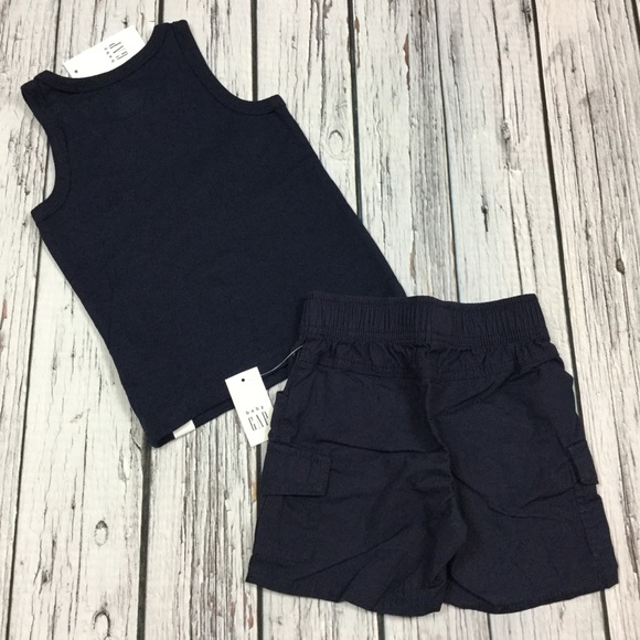 Gap Boys 12 18 Month Shark & Shorts Outfit - Picture 4 of 4